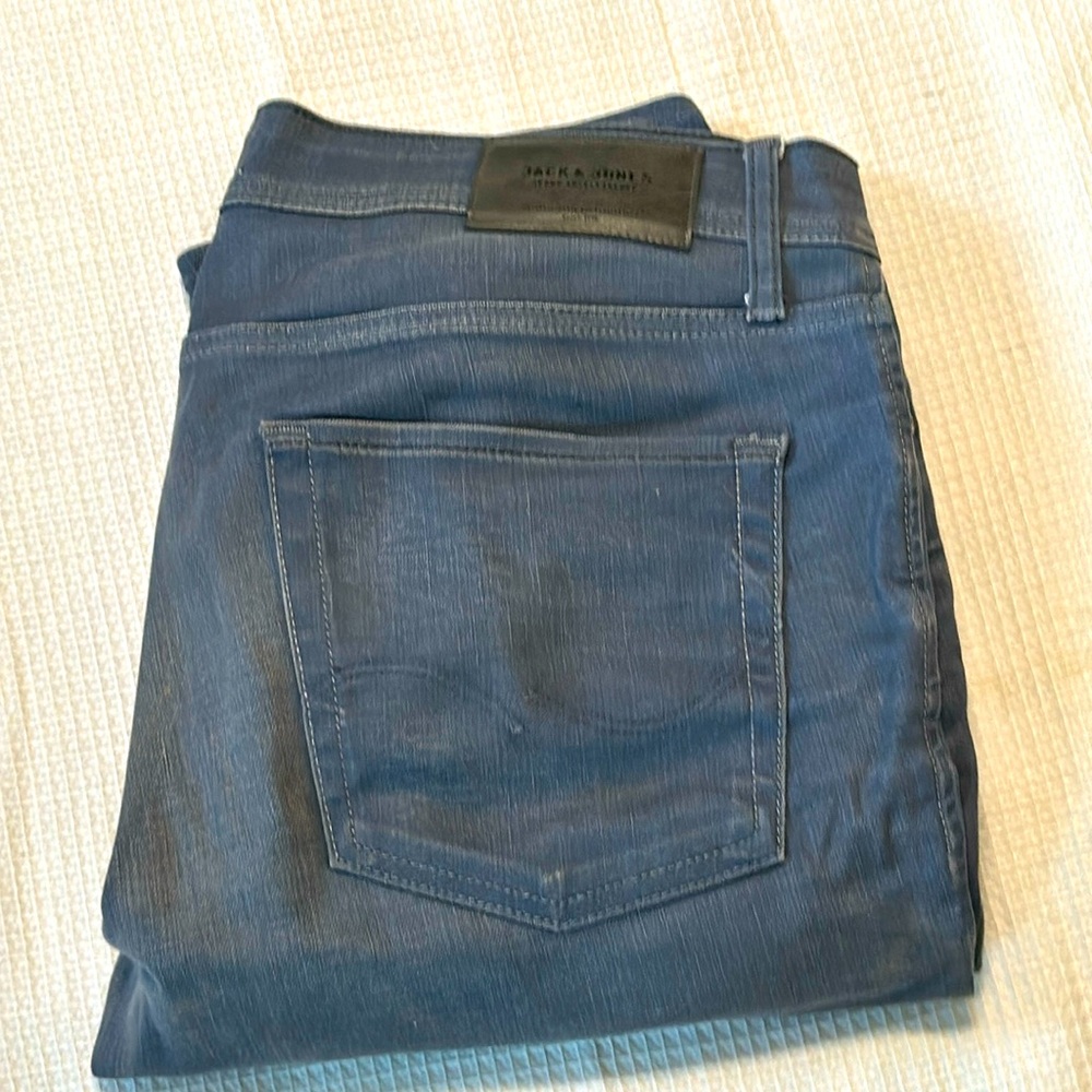 Washed cobalt blue